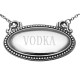 Vodka Liquor Decanter Label / Tag - Oval beaded Border Made in USA - LL-801