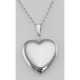 Heart Shaped Mom Sterling Locket - 19mm - MF-460