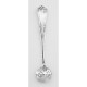 Vintage Style Floral Rose Design Sterling Silver Master Salt Spoon - MS-12