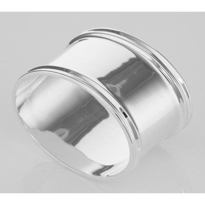 Sterling Silver Napkin Ring - Oval - Made in Italy - NR-42