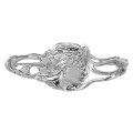 Art Nouveau Style Pin - Lady with Flowing Hair - Sterling Silver