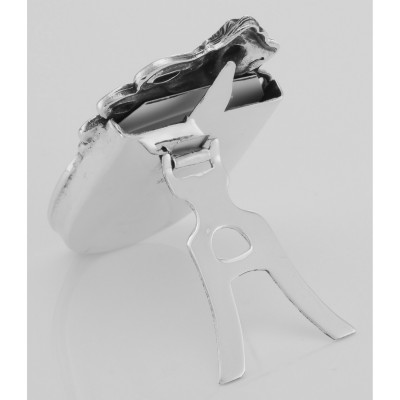 Vintage Art Nouveau Style Mini Picture Frame in Fine Sterling Silver - PF-3044