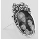 Vintage Art Nouveau Style Mini Picture Frame in Fine Sterling Silver - PF-3044