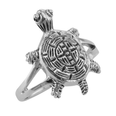 Combo-3 Ringh Tortoise Turtle Ring Vaastu Fengshui Kachua good Luck Ring  Charm Finger Ring for Men Women Alloy Silver Plated Ring