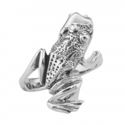 Frog Ring - Hugger Style - Sterling Silver