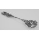 Tea Caddy / Nut Serving Spoon w/ Rose Design - Sterling Silver - S-53