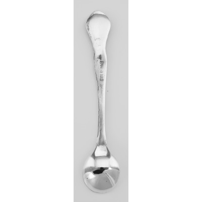 ss402 - Vintage Style Sterling Salt Spoon - SS-402