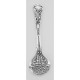 ss523 - Bearded Man Style Sterling Silver Salt Spoon - SS-523