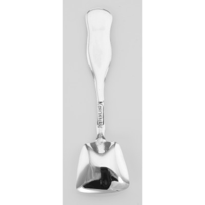 ss6356 - Feather Shovel Style Sterling Salt Spoon - SS-6356