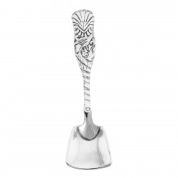 Feather Shovel Style Sterling Salt Spoon
