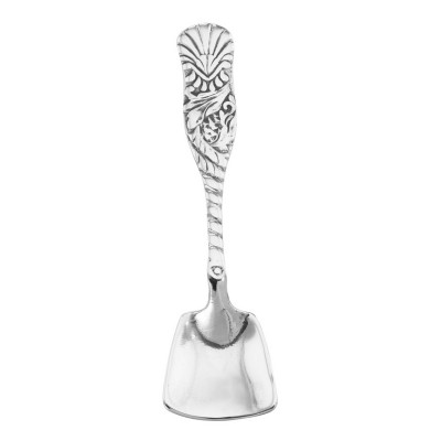 ss6356 - Feather Shovel Style Sterling Salt Spoon - SS-6356