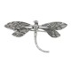 Dragonfly Pin or Pendant - Sterling Silver - P-33026