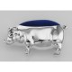 Antique Style Pig Pin Cushion in Fine Sterling Silver - X-006