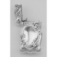 Art Nouveau Floral Scroll Repousse Match Safe Holder Case Sterling 925 - X-1209