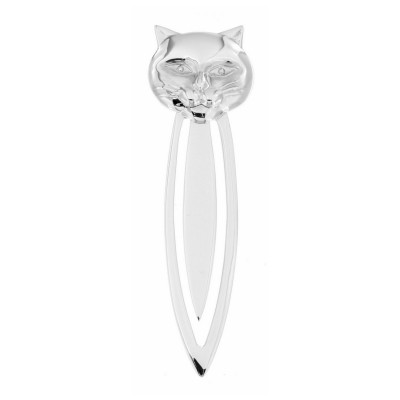 Classic Cat Bookmark / Book Marker in Fine Sterling Silver - BK-208