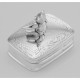 Cute Teddy Bear Box for Baby in Fine Sterling Silver - X-301