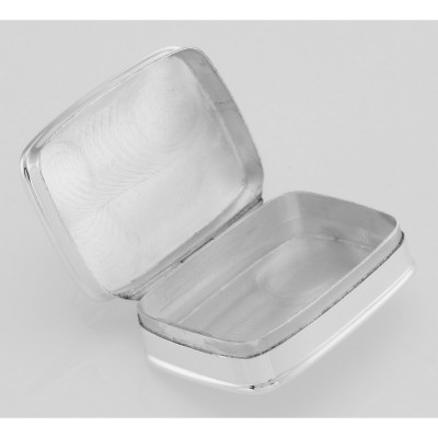Cute Teddy Bear Box for Baby in Fine Sterling Silver - X-301