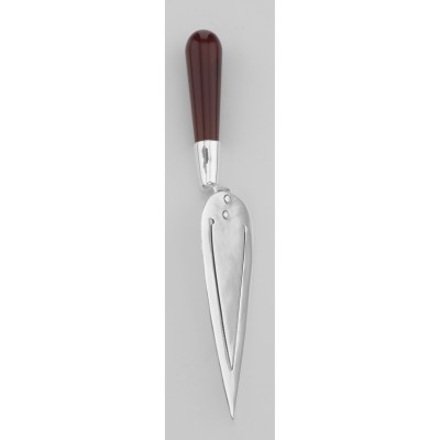 Sterling Silver Trowel Bookmark Man Made Red Carnelian Handle - BK-6223-CAR