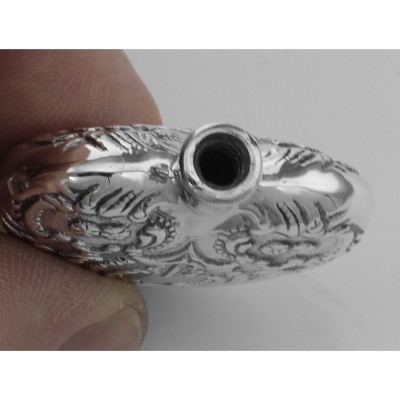 Classic Small Heart Perfume Bottle or Memorial Ash Pendant - Sterling Silver - X-6243