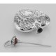 Classic Small Heart Perfume Bottle or Memorial Ash Pendant - Sterling Silver - X-6243