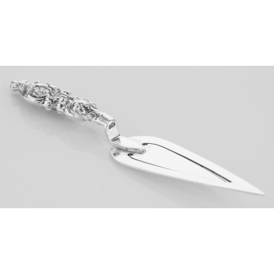 Victorian Style Repousse Trowel Bookmark in Fine Sterling Silver - X-66485