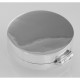 ONLY 5 IN STOCK - Medium Engravable Round Sterling Silver Pillbox - X-9008
