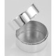 Classic Engravable Round Sterling Silver Pillbox or Memorial Ash Case - X-9050