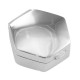 Small High Polish Hexagon Shaped Sterling Silver Engravable Pillbox - x-9052